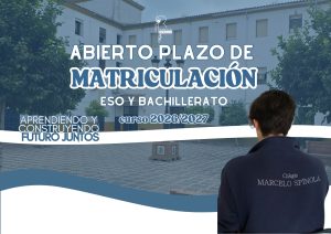 Apertura del plazo de matriculación en el Colegio Marcelo Spínola – Curso 2026/2027